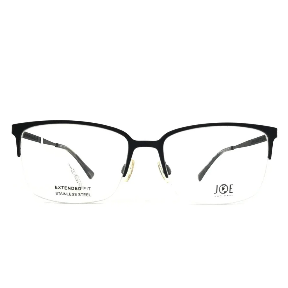 Joe by Joseph Abboud Eyeglasses Frames JOE4080 001 BLACKJACK Half Rim 55-17-145